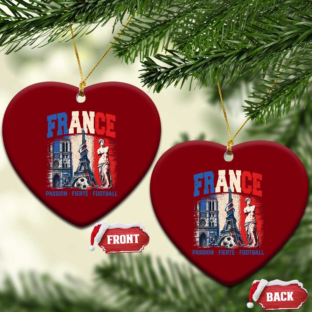France Soccer Fan Passion Ceramic Ornament Fierté Football French Supporter Gift