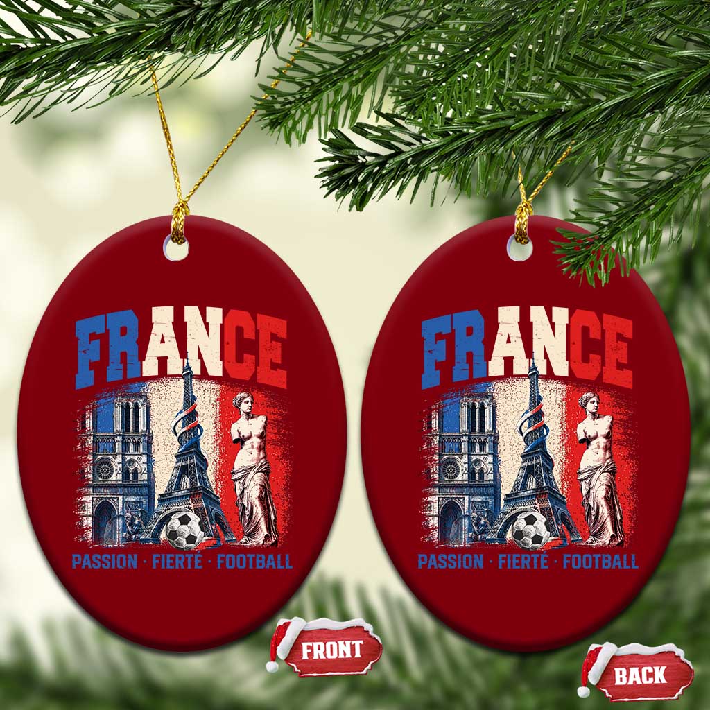 France Soccer Fan Passion Ceramic Ornament Fierté Football French Supporter Gift