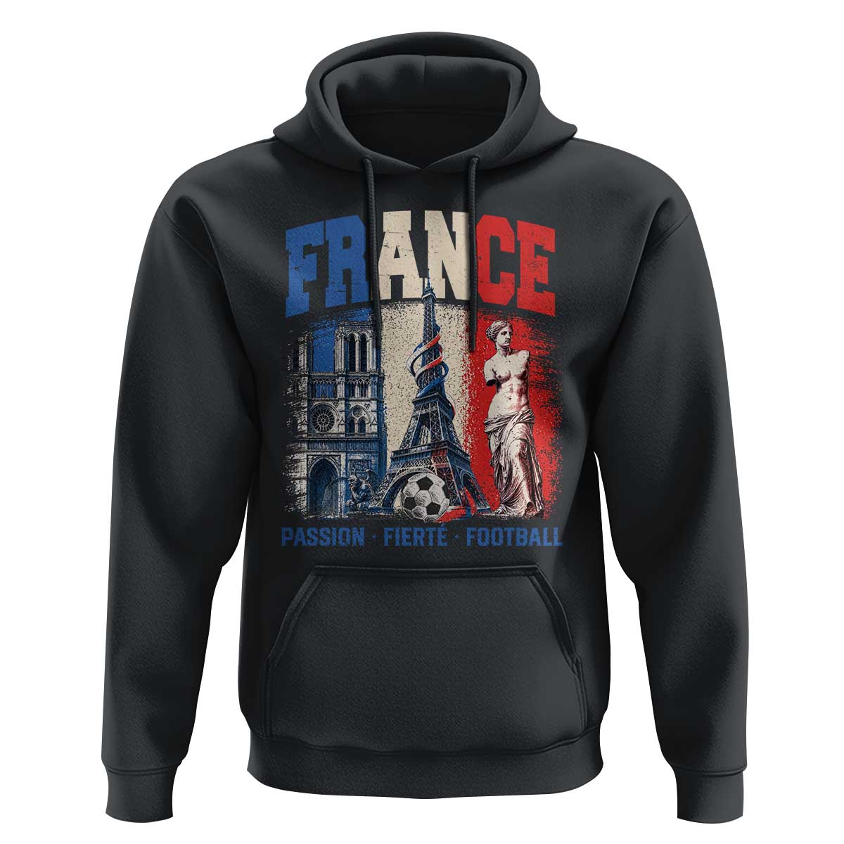 France Soccer Fan Passion Hoodie Fierté Football French Supporter Gift