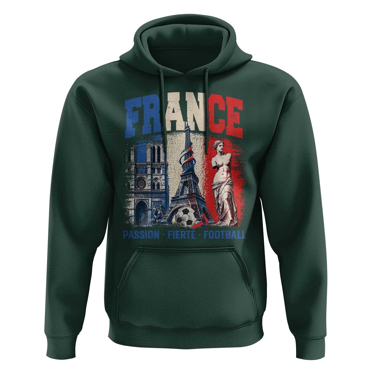 France Soccer Fan Passion Hoodie Fierté Football French Supporter Gift