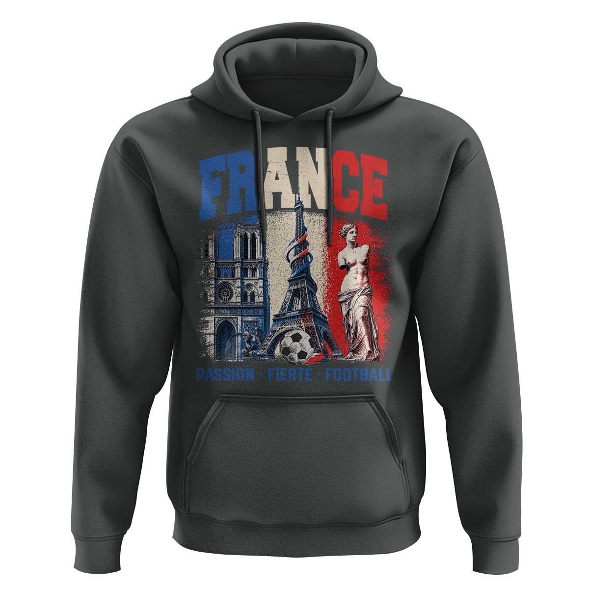 France Soccer Fan Passion Hoodie Fierté Football French Supporter Gift