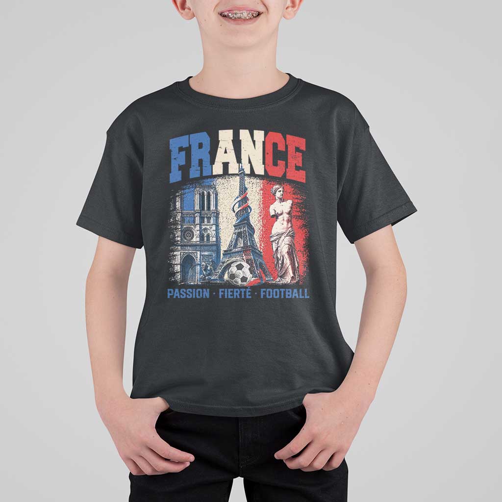 France Soccer Fan Passion T Shirt For Kid Fierté Football French Supporter Gift