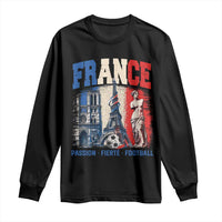 France Soccer Fan Passion Long Sleeve Shirt Fierté Football French Supporter Gift