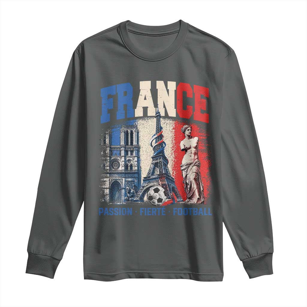 France Soccer Fan Passion Long Sleeve Shirt Fierté Football French Supporter Gift