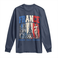 France Soccer Fan Passion Long Sleeve Shirt Fierté Football French Supporter Gift