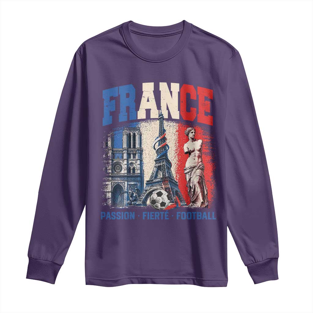 France Soccer Fan Passion Long Sleeve Shirt Fierté Football French Supporter Gift