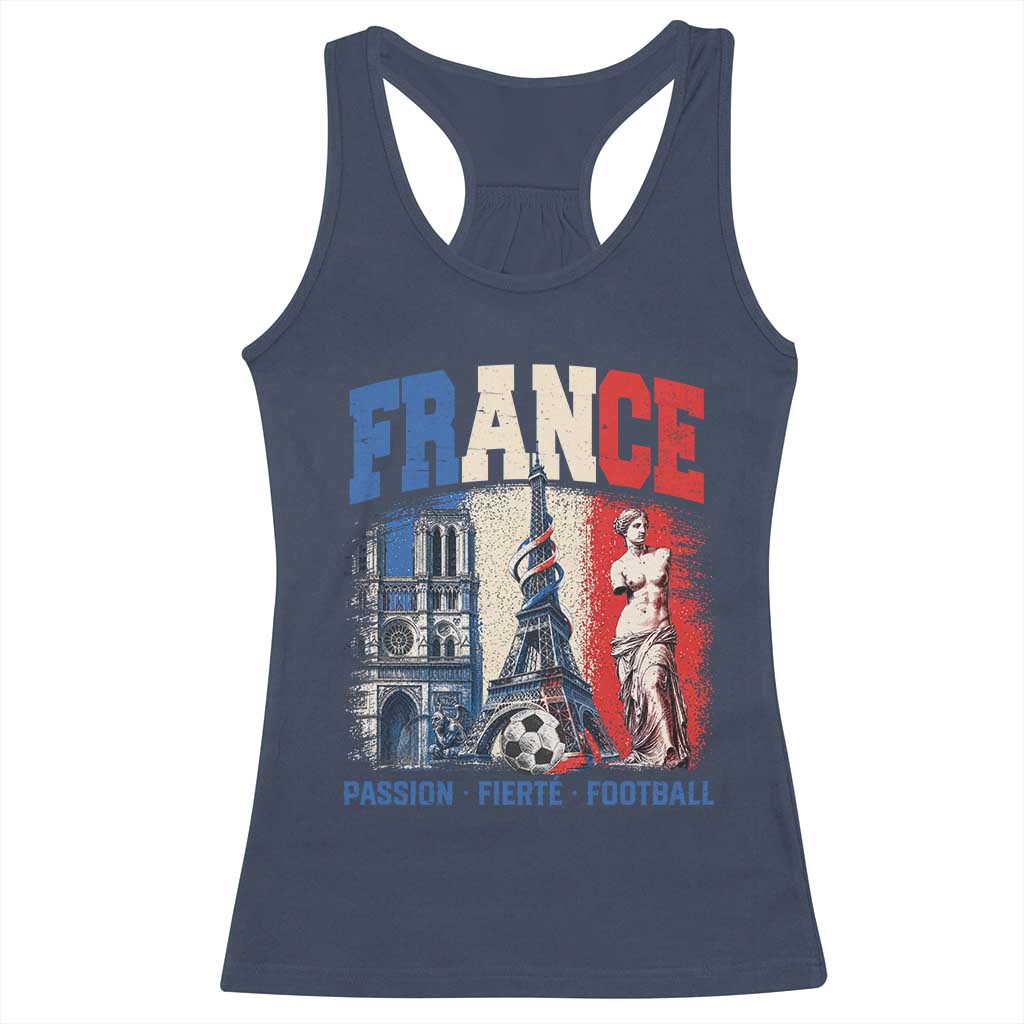 France Soccer Fan Passion Racerback Tank Top Fierté Football French Supporter Gift