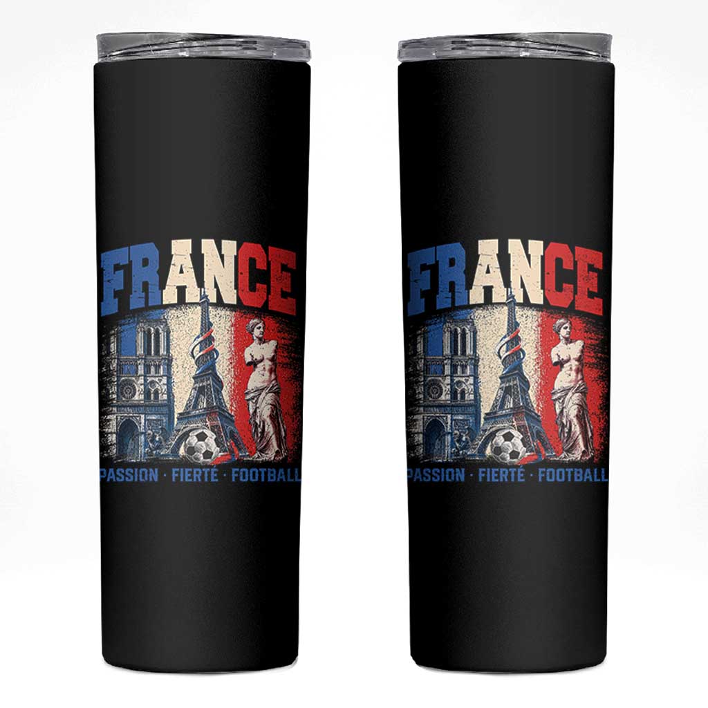 France Soccer Fan Passion Skinny Tumbler Fierté Football French Supporter Gift