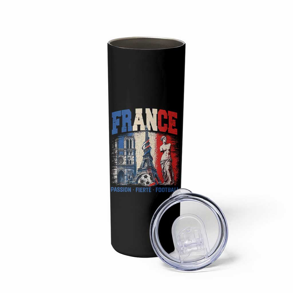 France Soccer Fan Passion Skinny Tumbler Fierté Football French Supporter Gift