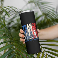 France Soccer Fan Passion Skinny Tumbler Fierté Football French Supporter Gift
