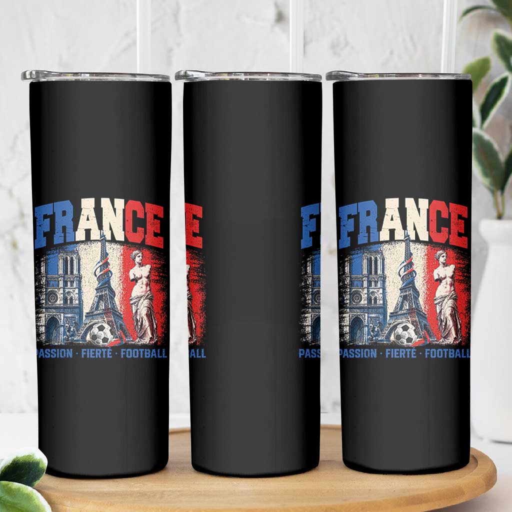 France Soccer Fan Passion Skinny Tumbler Fierté Football French Supporter Gift
