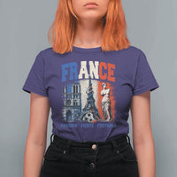 France Soccer Fan Passion T Shirt For Women Fierté Football French Supporter Gift