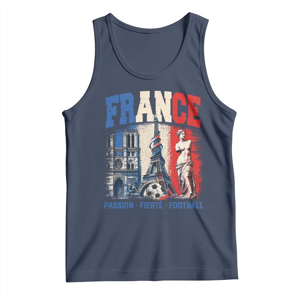 France Soccer Fan Passion Tank Top Fierté Football French Supporter Gift