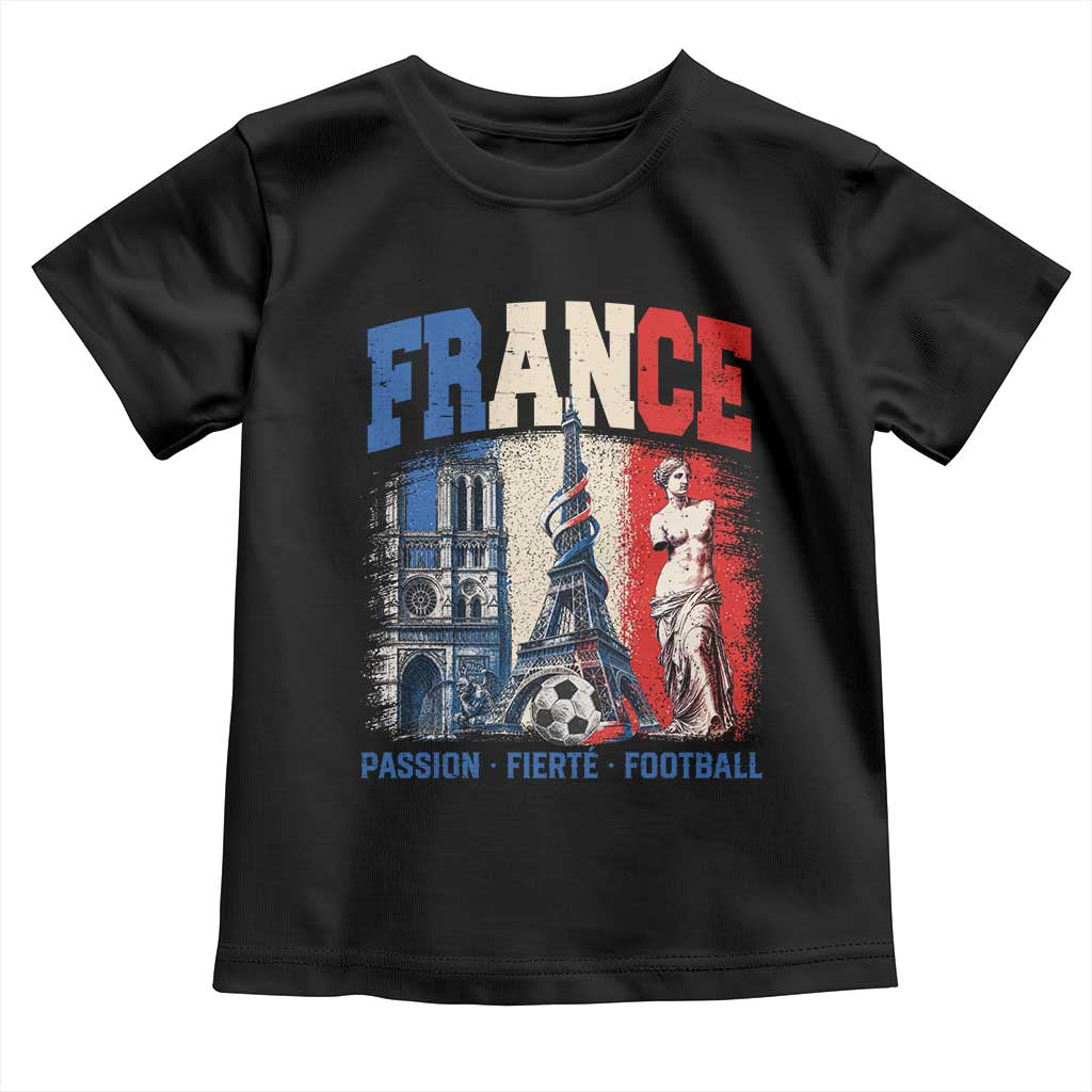 France Soccer Fan Passion Toddler T Shirt Fierté Football French Supporter Gift