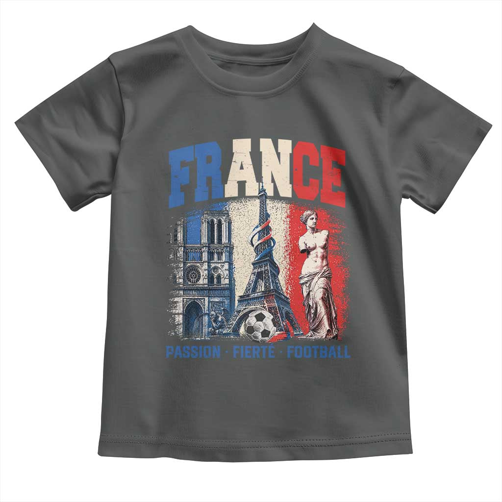 France Soccer Fan Passion Toddler T Shirt Fierté Football French Supporter Gift