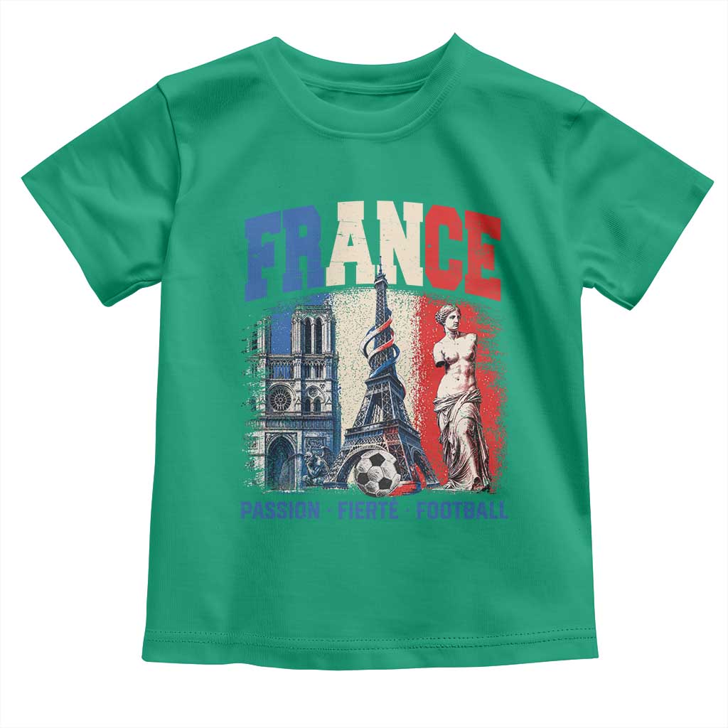 France Soccer Fan Passion Toddler T Shirt Fierté Football French Supporter Gift