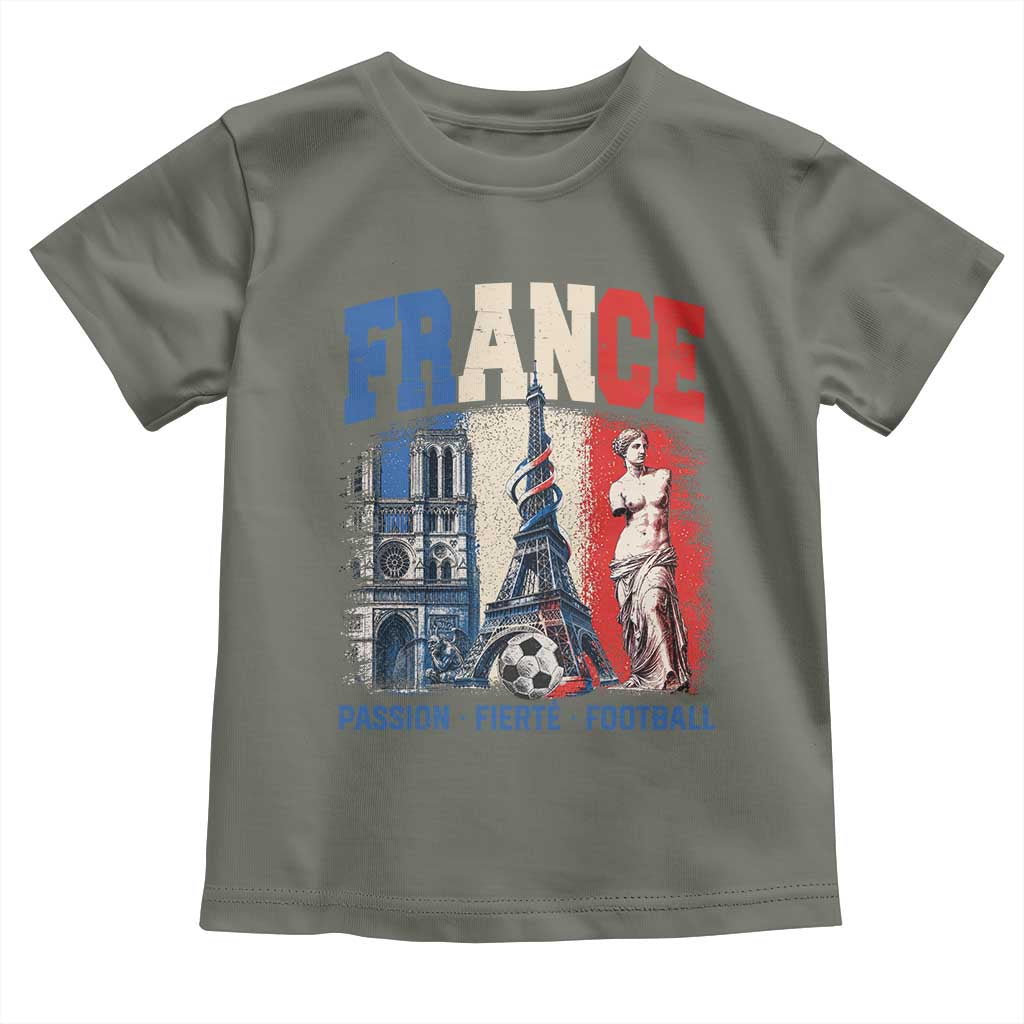 France Soccer Fan Passion Toddler T Shirt Fierté Football French Supporter Gift