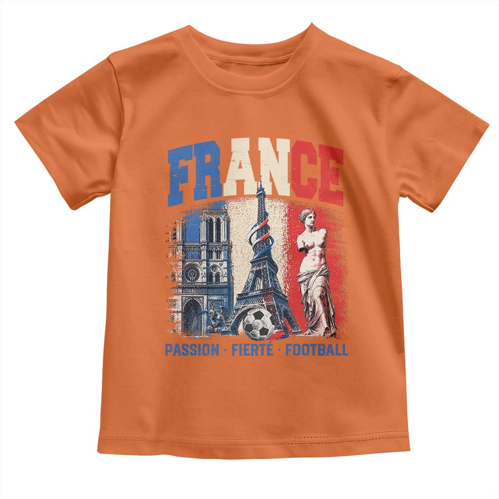 France Soccer Fan Passion Toddler T Shirt Fierté Football French Supporter Gift