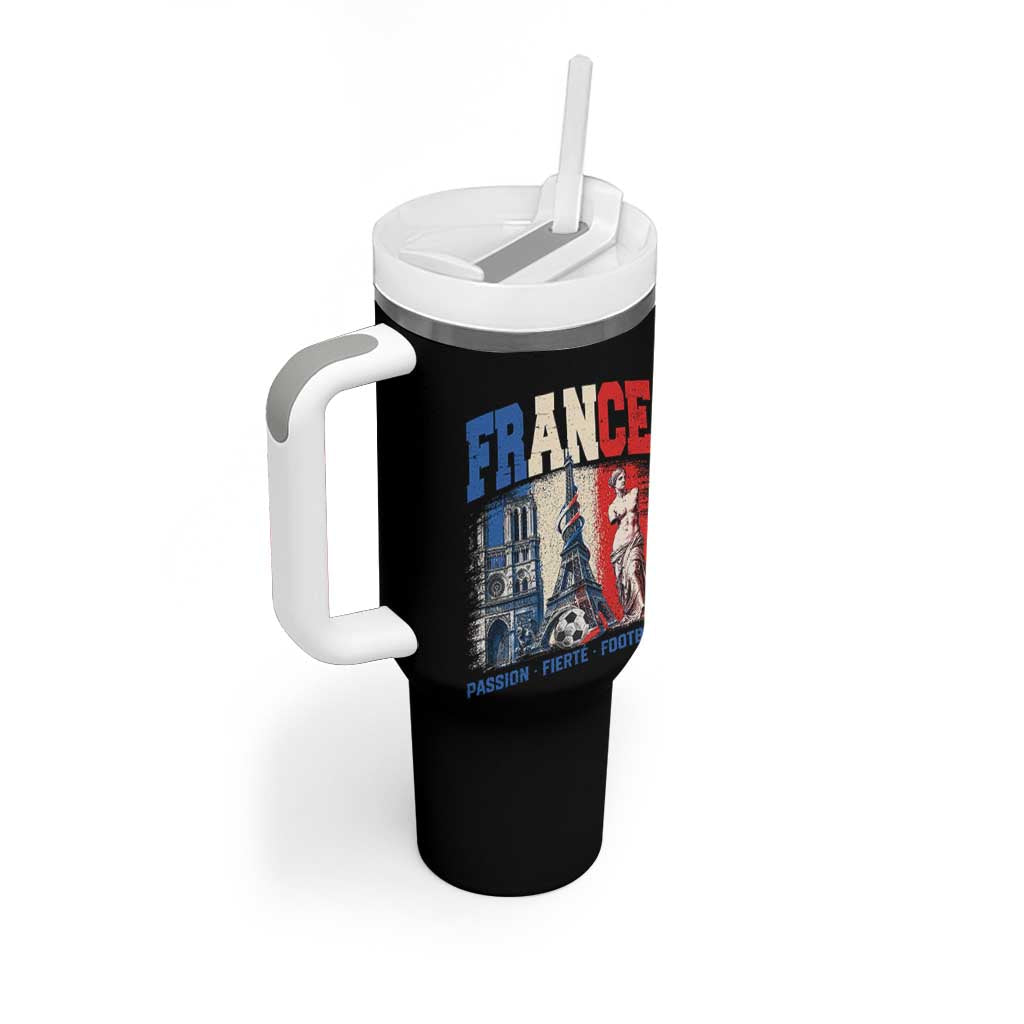 France Soccer Fan Passion Tumbler With Handle Fierté Football French Supporter Gift