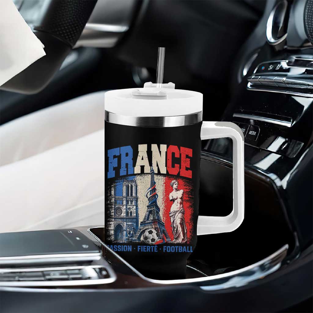 France Soccer Fan Passion Tumbler With Handle Fierté Football French Supporter Gift