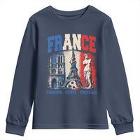 France Soccer Fan Passion Youth Sweatshirt Fierté Football French Supporter Gift