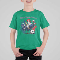 Funny French Rooster Soccer Fan T Shirt For Kid Off To Watch France