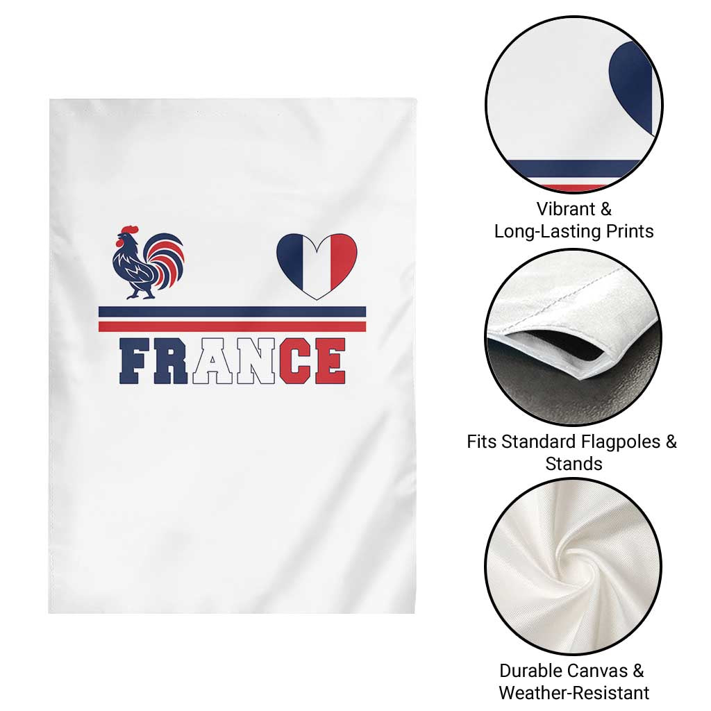 Patriotic France Soccer Fan Garden Flag Fierté Football Française