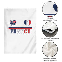 Patriotic France Soccer Fan Garden Flag Fierté Football Française