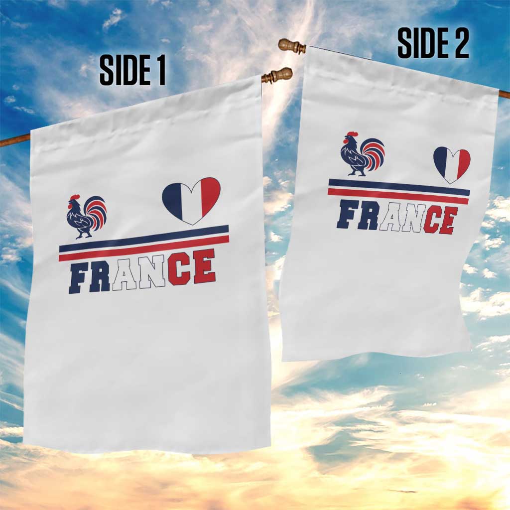Patriotic France Soccer Fan Garden Flag Fierté Football Française