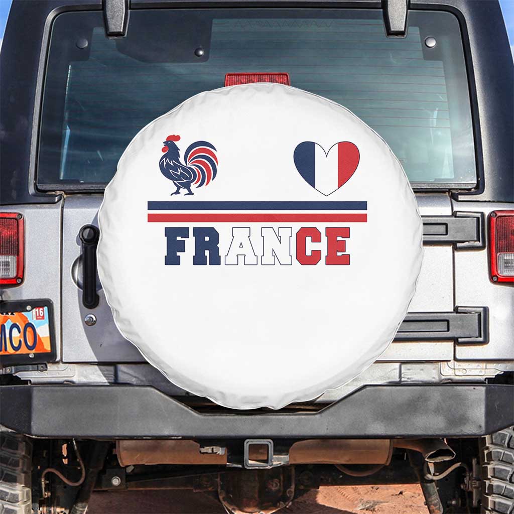 Patriotic France Soccer Fan Spare Tire Cover Fierté Football Française