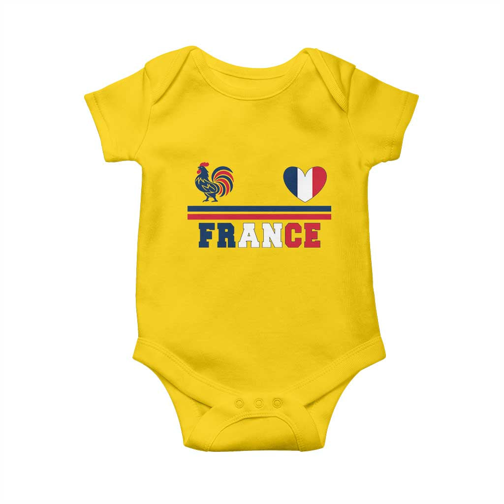 Patriotic France Soccer Fan Baby Onesie Fierté Football Française