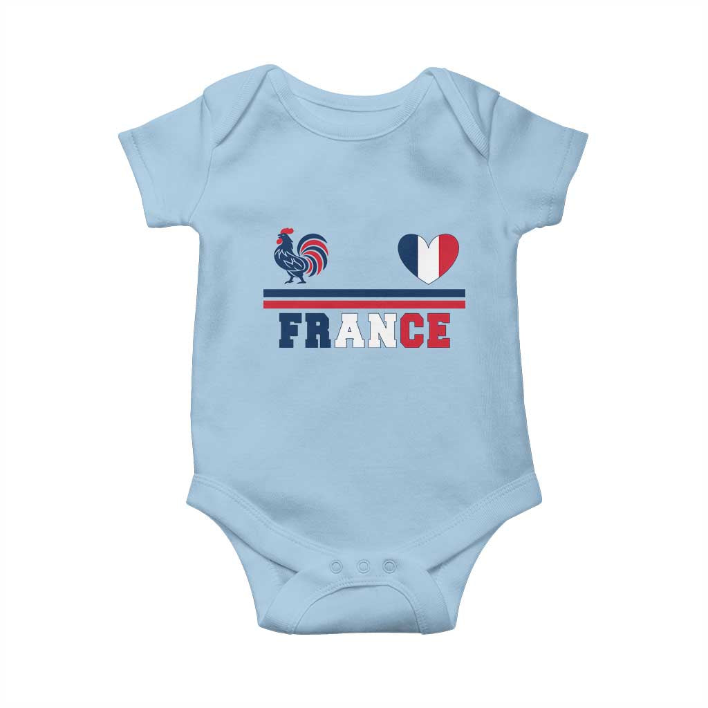 Patriotic France Soccer Fan Baby Onesie Fierté Football Française