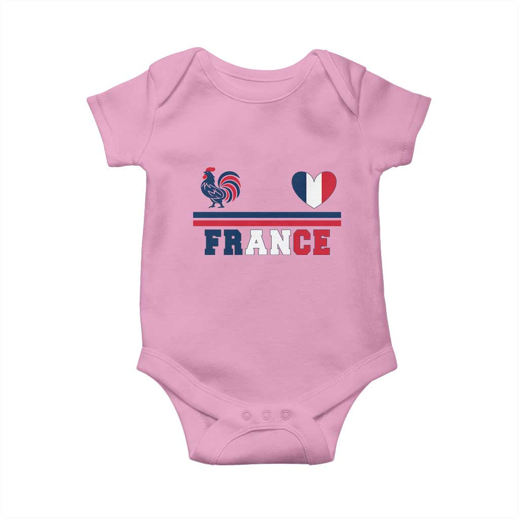 Patriotic France Soccer Fan Baby Onesie Fierté Football Française