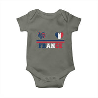 Patriotic France Soccer Fan Baby Onesie Fierté Football Française