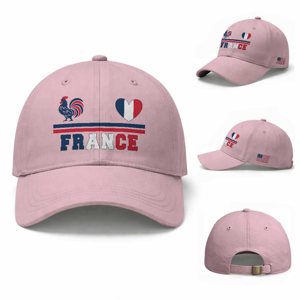 Patriotic France Soccer Fan Baseball Cap Fierté Football Française