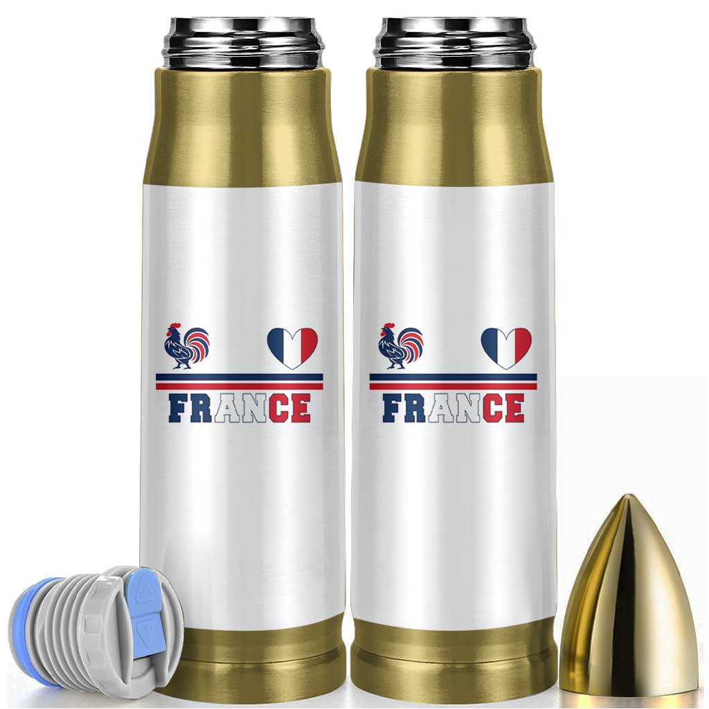 Patriotic France Soccer Fan Bullet Tumbler Fierté Football Française