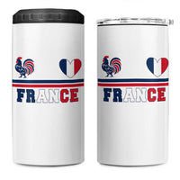 Patriotic France Soccer Fan 4 in 1 Can Cooler Tumbler Fierté Football Française