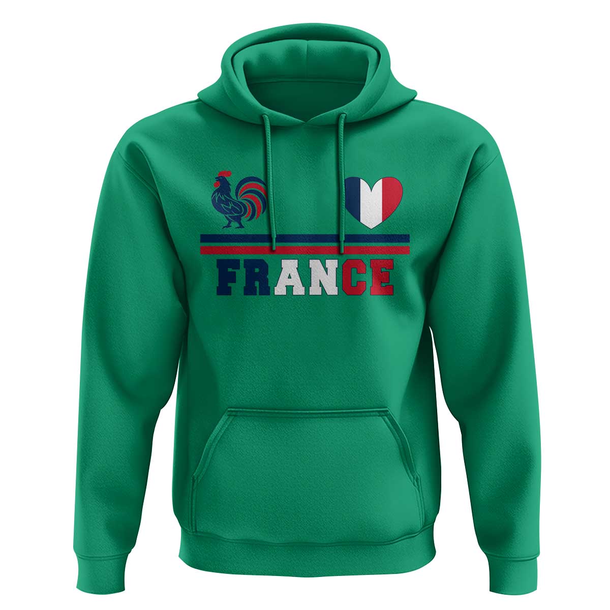 Patriotic France Soccer Fan Hoodie Fierté Football Française