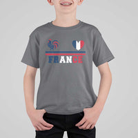 Patriotic France Soccer Fan T Shirt For Kid Fierté Football Française