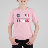 Patriotic France Soccer Fan T Shirt For Kid Fierté Football Française