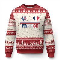 Patriotic France Soccer Fan Ugly Christmas Sweater Fierté Football Française