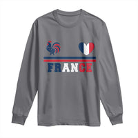 Patriotic France Soccer Fan Long Sleeve Shirt Fierté Football Française