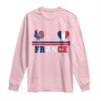 Patriotic France Soccer Fan Long Sleeve Shirt Fierté Football Française