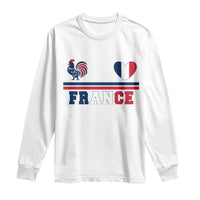 Patriotic France Soccer Fan Long Sleeve Shirt Fierté Football Française