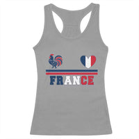Patriotic France Soccer Fan Racerback Tank Top Fierté Football Française