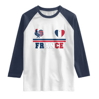 Patriotic France Soccer Fan Raglan Shirt Fierté Football Française