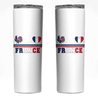 Patriotic France Soccer Fan Skinny Tumbler Fierté Football Française
