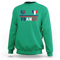 Patriotic France Soccer Fan Sweatshirt Fierté Football Française