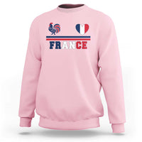Patriotic France Soccer Fan Sweatshirt Fierté Football Française