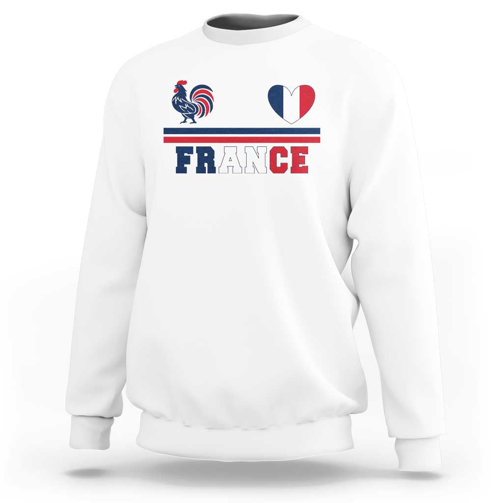 Patriotic France Soccer Fan Sweatshirt Fierté Football Française
